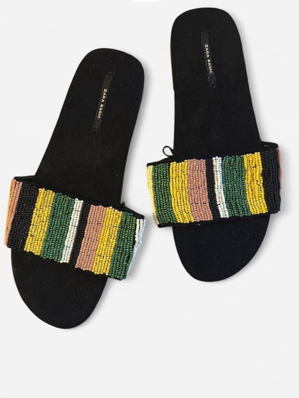Zara Beaded Slides